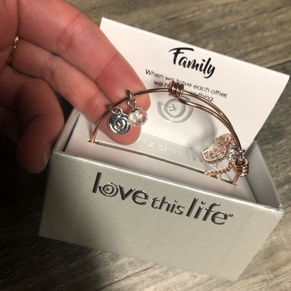 Love this life bracelet bangle with charms